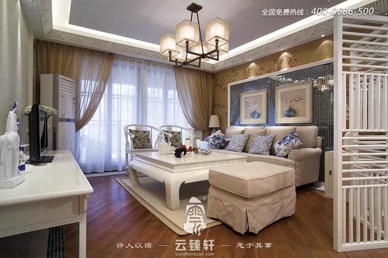 柔美雅致新中式風(fēng)格設(shè)計(jì)裝修案例