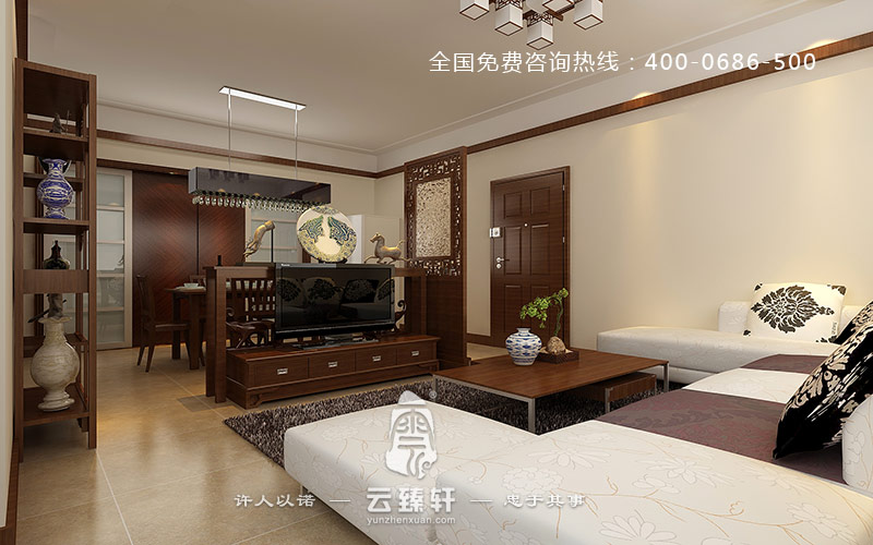 帶你領(lǐng)略極簡(jiǎn)中式客廳的清新
