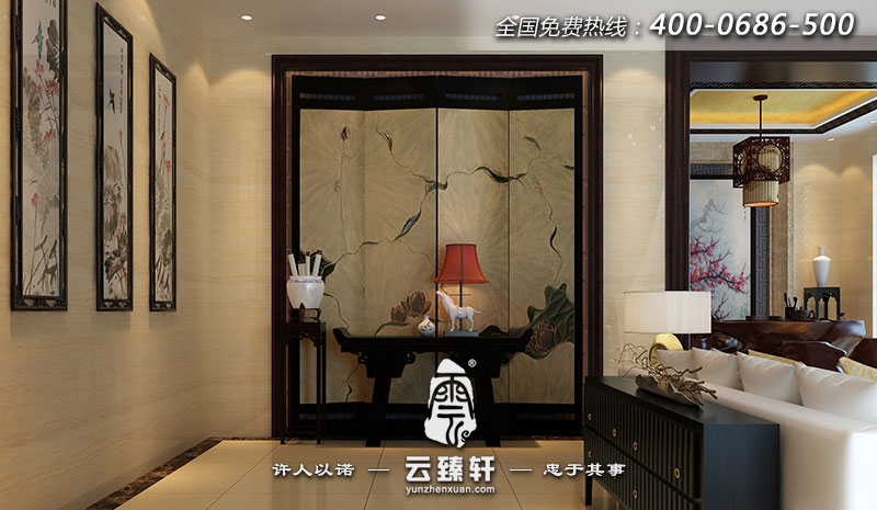 常州古樸簡約的復(fù)式樓中式設(shè)計效果圖
