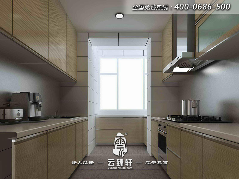 廚房的裝修簡約現(xiàn)代沒有多余的裝飾