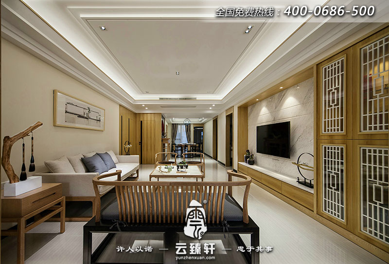 這個(gè)偌大的禪意居家環(huán)境，因?yàn)樯{(diào)風(fēng)格定位準(zhǔn)確