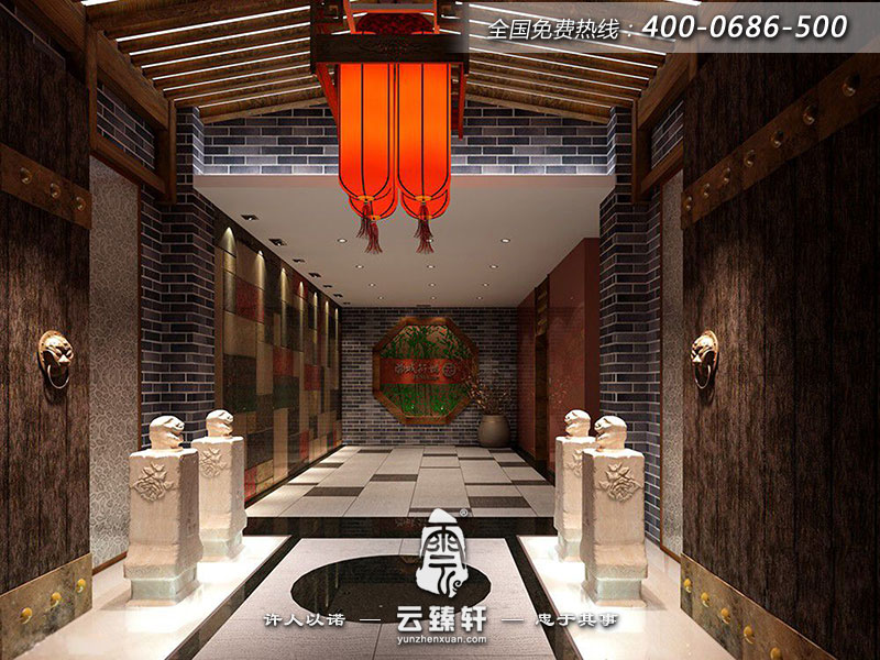 仿古飯店門頭設(shè)計效果圖