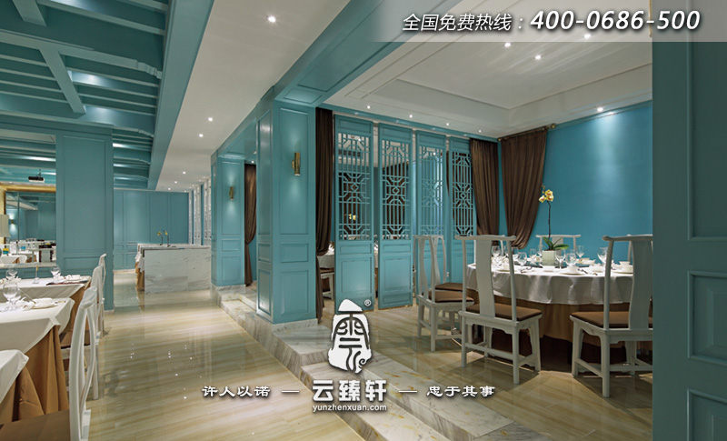 中式餐廳包廂與過道設(shè)計(jì)
