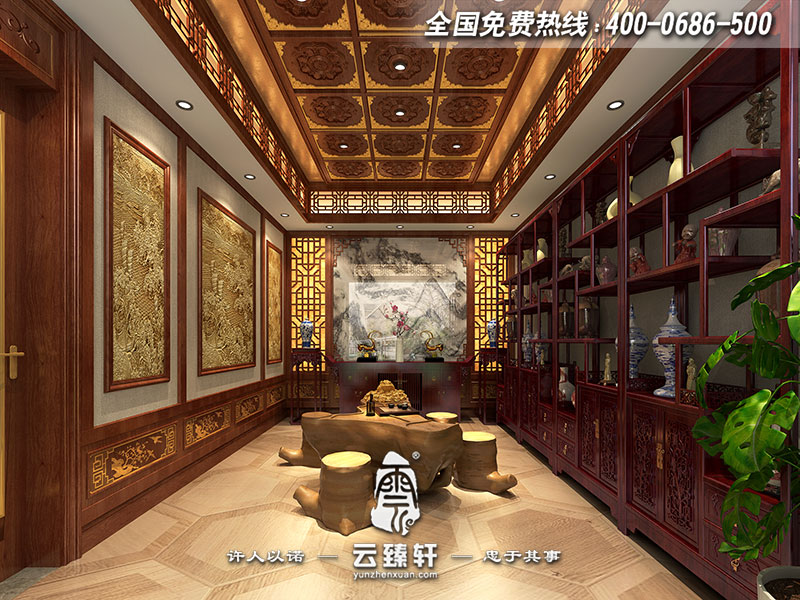 古典四合院茶室設(shè)計(jì)效果圖