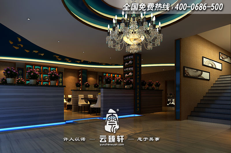 中式餐廳大堂設(shè)計(jì)效果圖