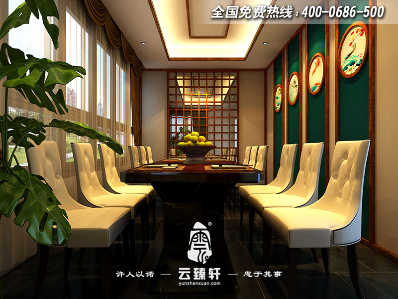 優(yōu)雅多情的中式餐廳空間設(shè)計(jì)效果圖
